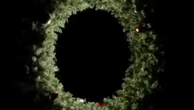 Christmas Wreath evidence frame 1